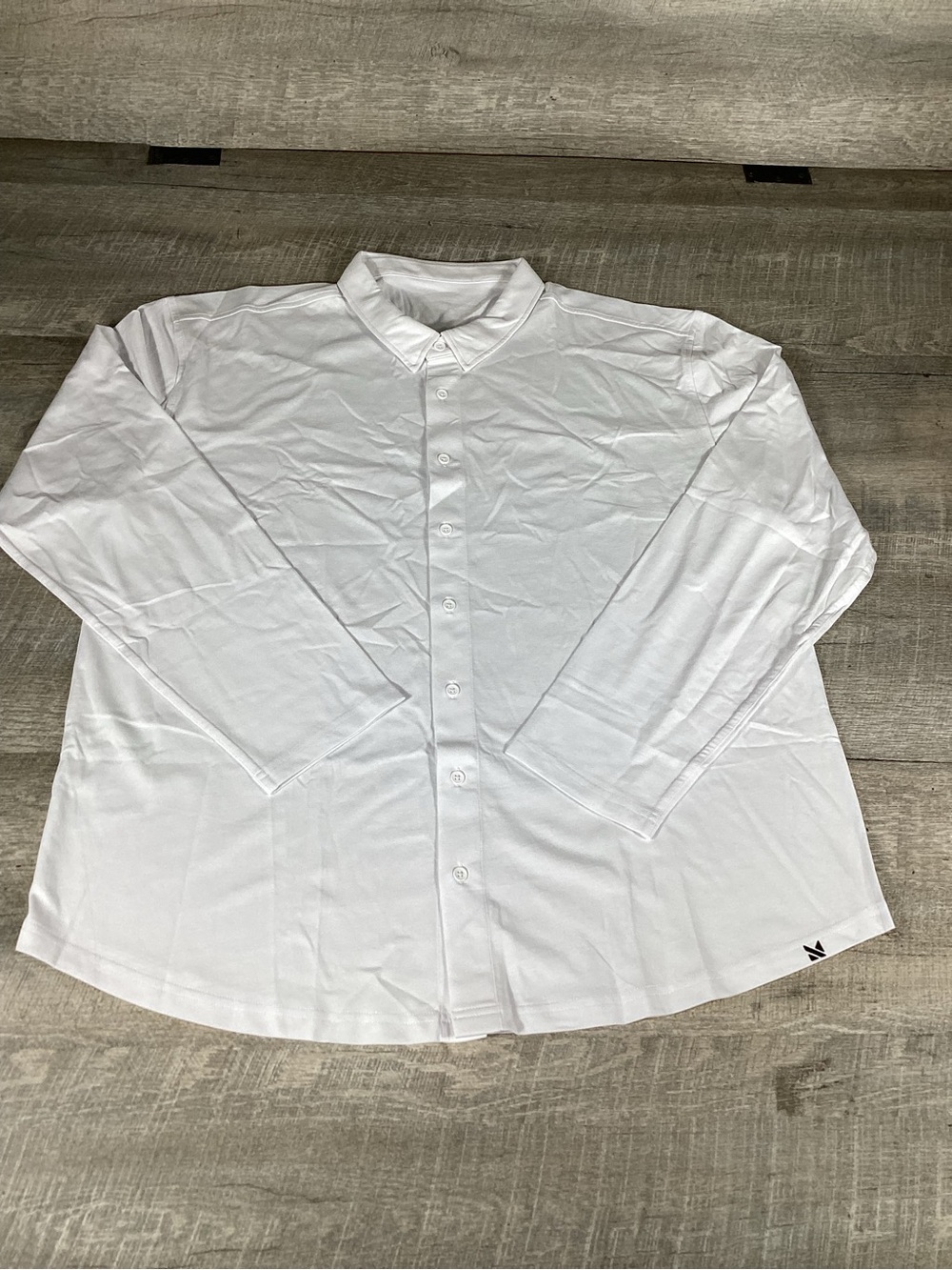 Noble Threads Mens Button Down LS Shirt 3XL Artic White Casual Stretch Shirt NWT